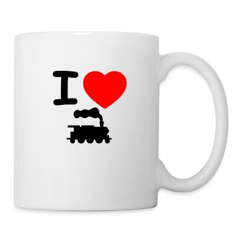 Steam locomotive - Mug - white - Right