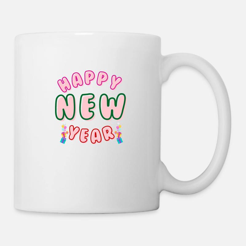 Happy New Year - Tasse - Weiß