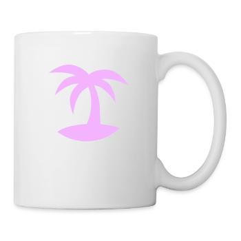 Palm Tree Island Tree Plage Vacances Noix de Mer Cool - Mug blanc - blanc - Droite