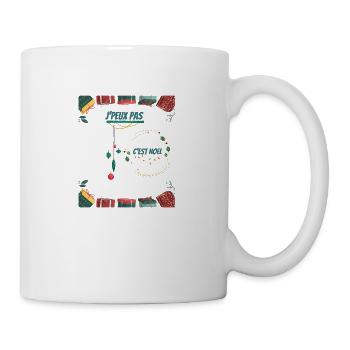 je ne peux pas cest noël - Mug blanc - blanc - Droite