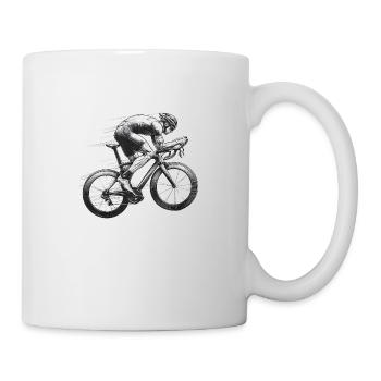 Vélos de route - Mug blanc - blanc - Droite