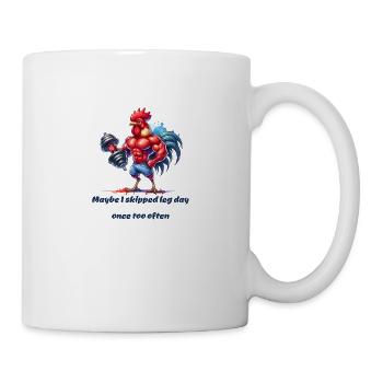 Gym Legday funny saying - Mug - white - Right
