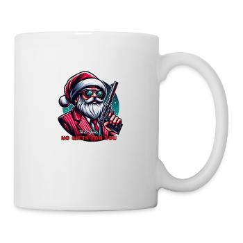 Mafia Weihnachtsmann, Keine Geschenke - Tasse - Weiß - Rechts