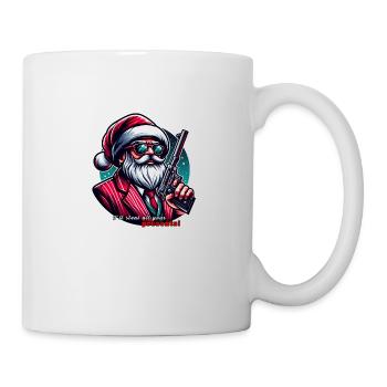 Mafia Weihnachtsmann,Ich klau deine Geschenke - Tasse - Weiß - Rechts