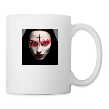 Satanic Techno Nun - Rave Design - Tasse - Weiß - Rechts