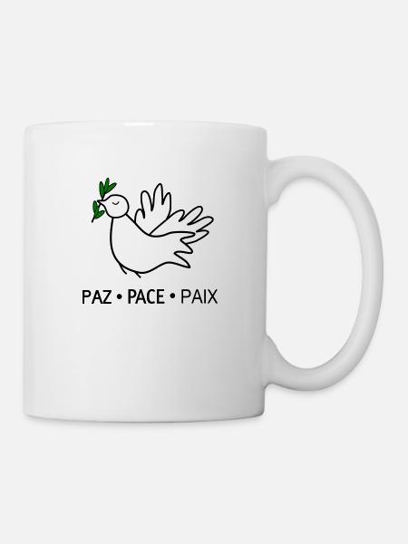 Frieden - Tasse - Weiß