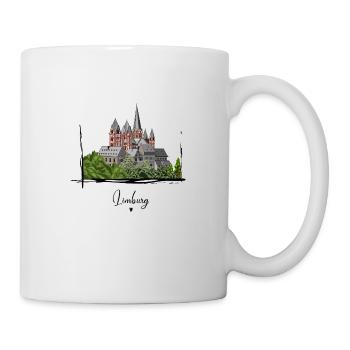 Limburger Dom // Illustration - Tasse - Weiß - Rechts
