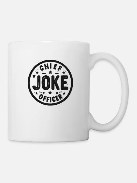 Leitender Witzbold - Tasse - Weiß