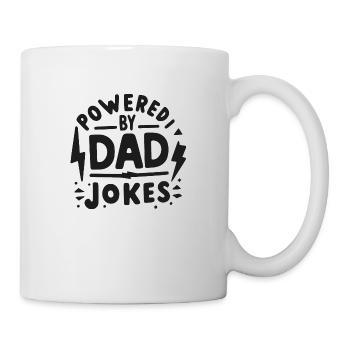 Propulsé par Dad Jokes - Mug blanc - blanc - Droite