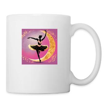 Danse de la lune - Mug blanc - blanc - Droite