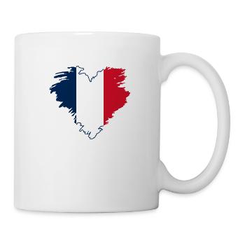 FRANKREICH IN MEINEM HERZEN - Tasse - Weiß - Rechts