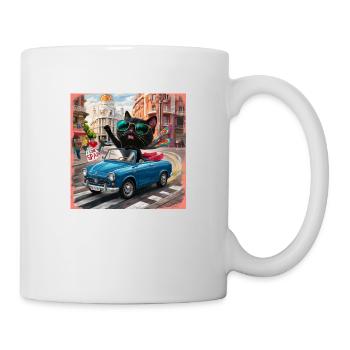 Cat on tour - I love Spain! - Madrid - Mug - white - Right