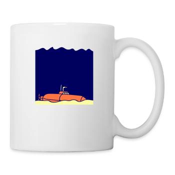 Submarine sunk ground grounded - Mug - white - Right