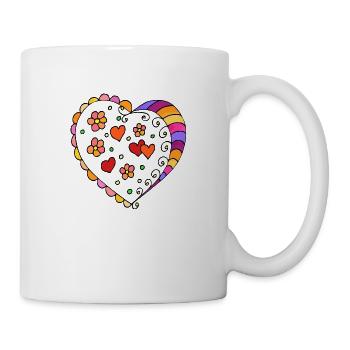 Herz - Tasse - Weiß - Rechts