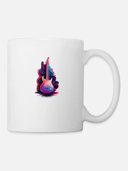 Guitare Rock Musique - Mug blanc - blanc