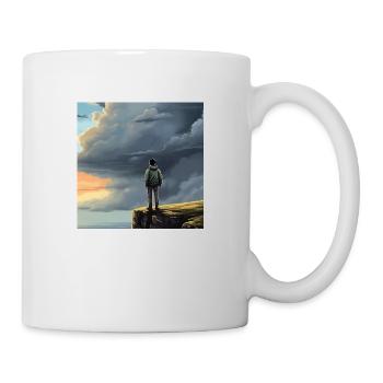 Randonneurs dans la nature - Mug blanc - blanc - Droite