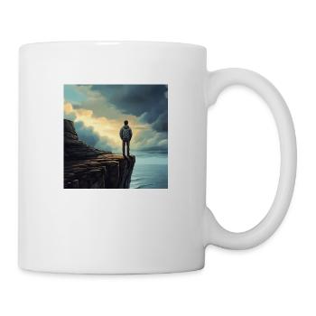Randonneurs dans la nature - Mug blanc - blanc - Droite