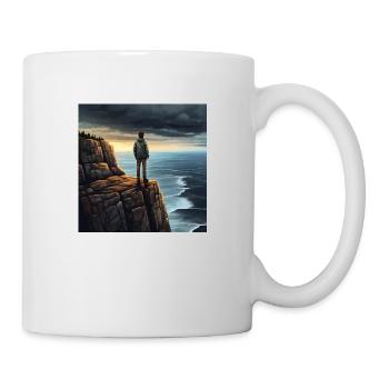 Randonneurs dans la nature - Mug blanc - blanc - Droite