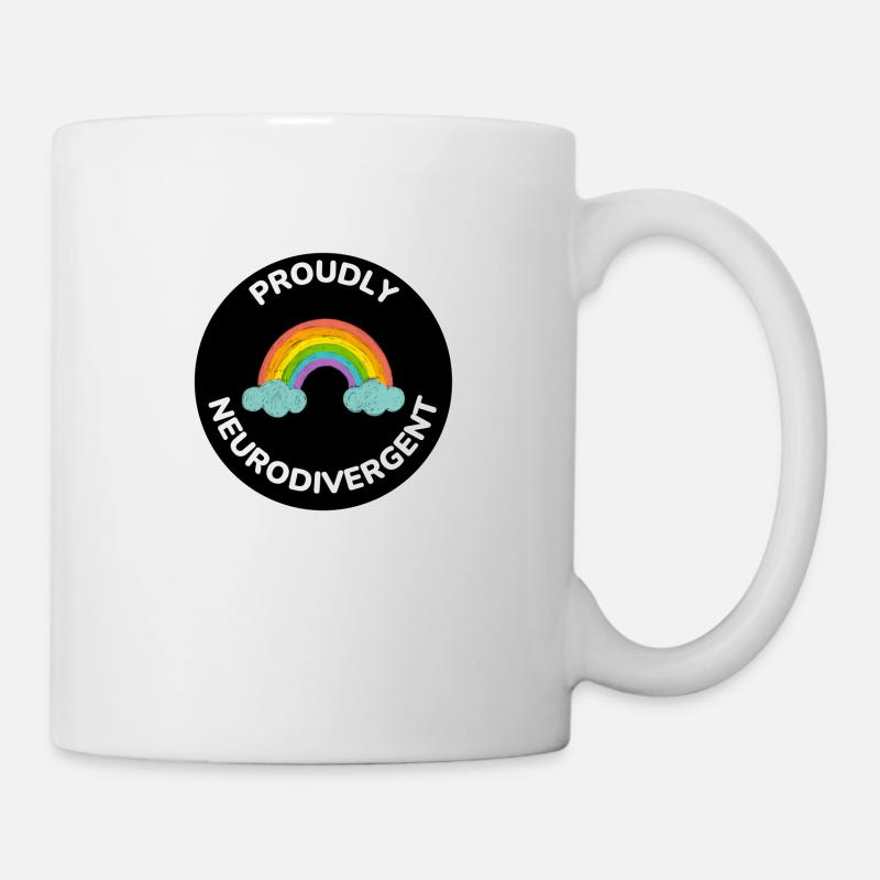 Neurodivergent ADHS Sticker - Tasse - Weiß