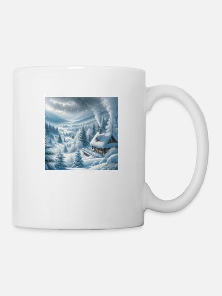Schneelandschaft - Tasse - Weiß