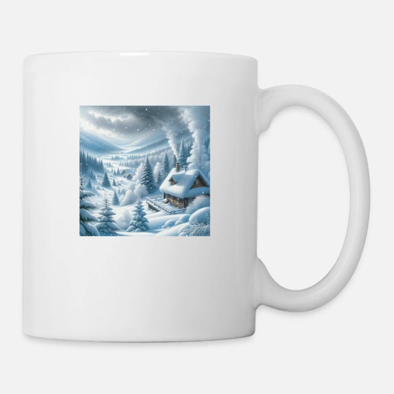 Schneelandschaft - Tasse - Weiß