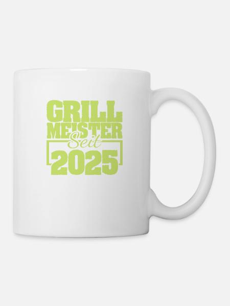 Grillbesteck 2025 - Tasse - Weiß