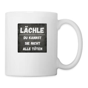 Souriez, vous ne pouvez pas tous les tuer thème - Mug blanc - blanc - Droite