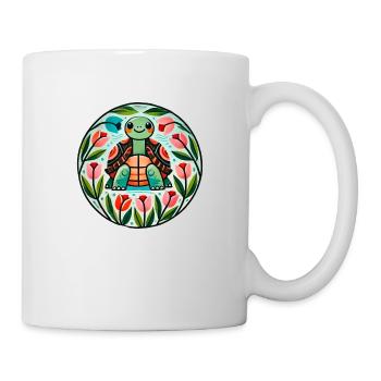 Tulips and Turtle - Mug - white - Right