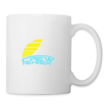 Crew Member Text Sonne Team Mitglied Segelcrew Fun - Tasse - Weiß - Rechts