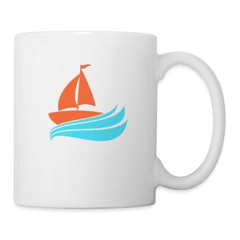 Capitaine de navire Marin Équipage Equipe Équipage Voile Voile - Mug blanc - blanc - Droite