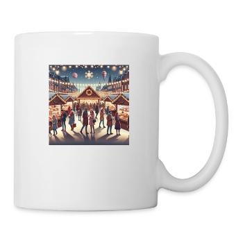 Weihnachtsmarkt - Tasse - Weiß - Rechts