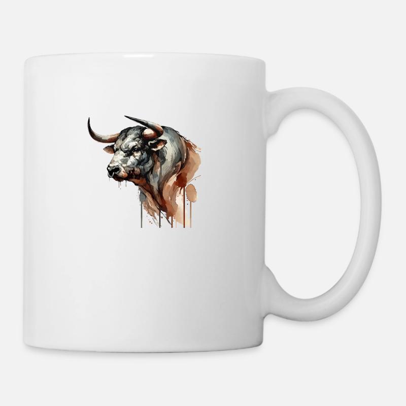 taureau - Mug blanc - blanc