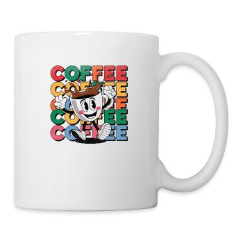 coffee - pour les amoureux du café - Mug blanc - blanc - Droite