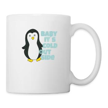 penguin baby its cold outside - Mug - white - Right