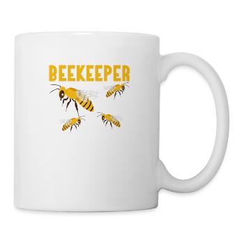 Beekeeper If I Run, You Run Apiarist Beekeeping - Tasse - Weiß - Rechts