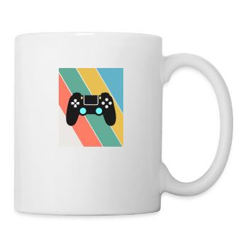 Vintage Retro Gaming Controller - Tasse - Weiß - Rechts