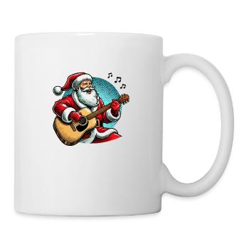 weihnachtsmann gitarre - Tasse - Weiß - Rechts