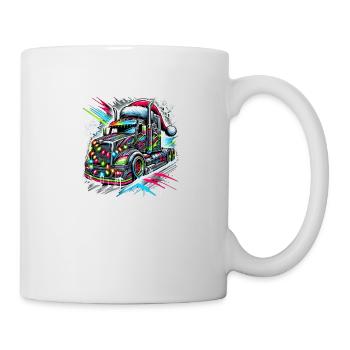 Chauffeur de camion de Noël cool - Mug blanc - blanc - Droite