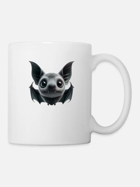 Fledermaus 1 - Tasse - Weiß