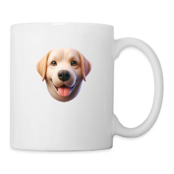 Tête de chien 1 - Mug blanc - blanc - Droite