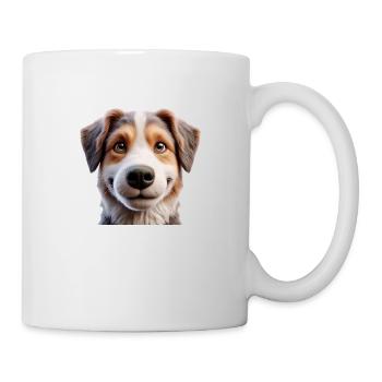 Tête de chien 3 - Mug blanc - blanc - Droite