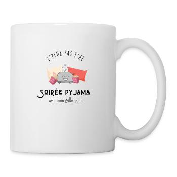 Ich kann nicht mit meinem Toaster übernachten - Tasse - Weiß - Rechts