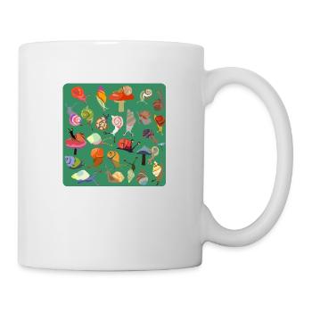 Bouquet d’escargots - Mug blanc - blanc - Droite
