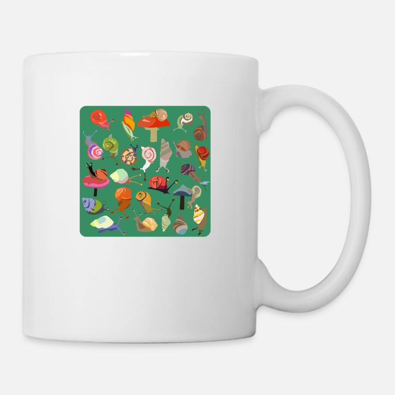 Snail Bouquet - Mug - white
