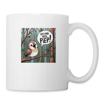 Vogel : Je t’ai fait peep - Mug blanc - blanc - Droite