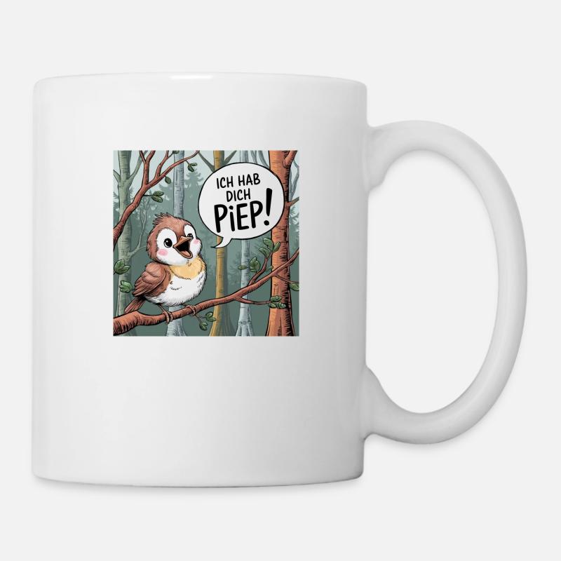 Vogel : Je t’ai fait peep - Mug blanc - blanc