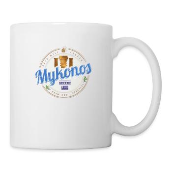 Mykonos Kykladen Inseln Griechenland Souvenir - Tasse - Weiß - Rechts