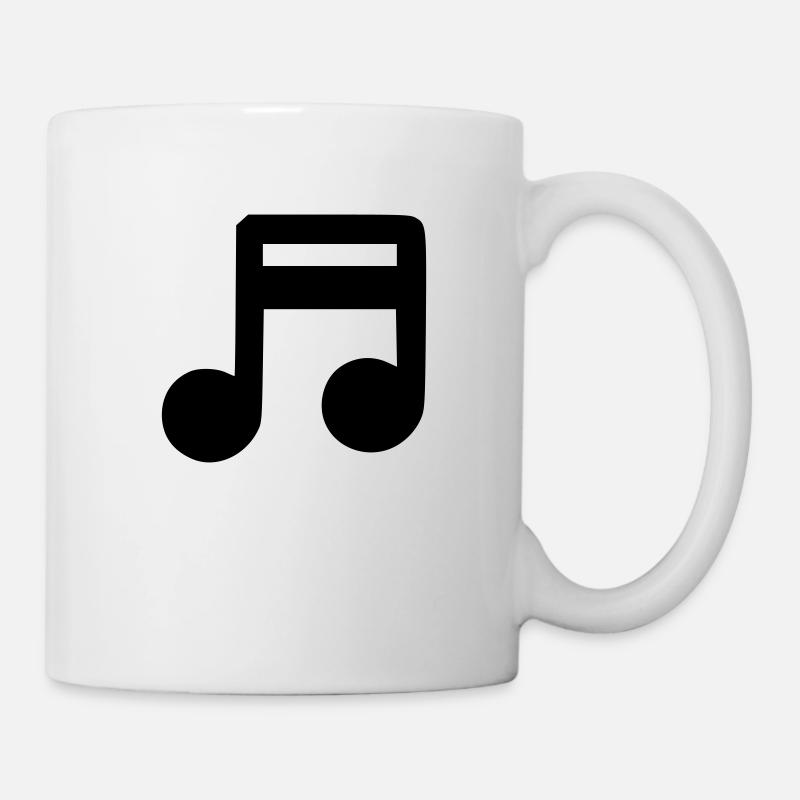 Musiknote - Tasse - Weiß