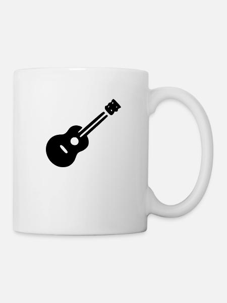Gitarre - Tasse - Weiß