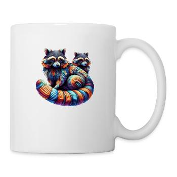 Cabanons colorés - Mug blanc - blanc - Droite